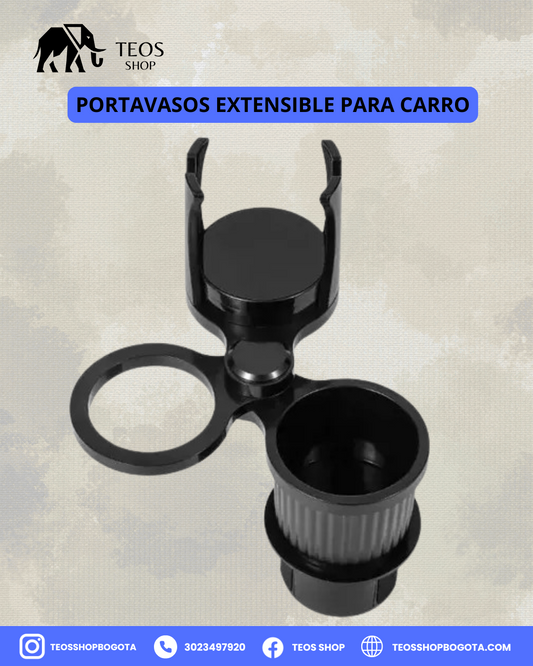 Portavasos Extensible para Carro