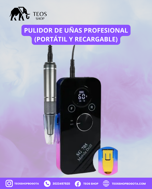 Pulidor de Uñas Profesional (Portátil y Recargable)