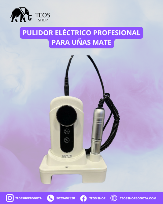 Pulidor eléctrico profesional para uñas mate