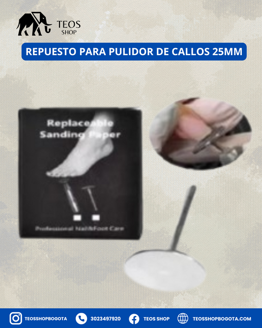 Repuesto para pulidor de callos 25MM
