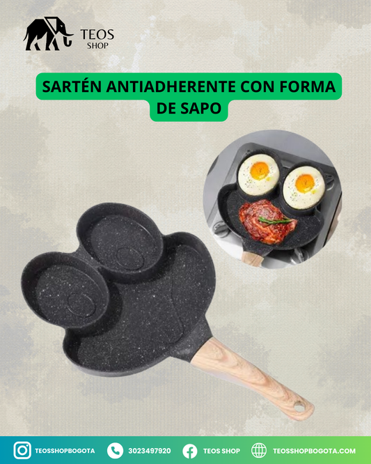 Sartén Antiadherente con Forma de sapo