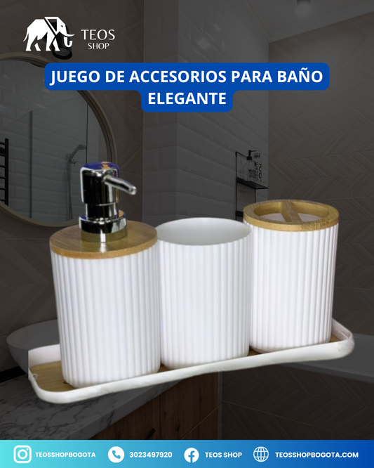 Juego de Accesorios para Baño Elegante