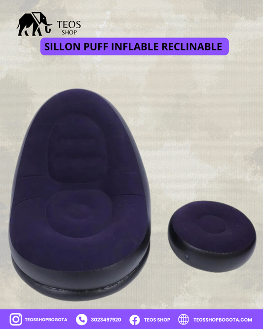 Sillón Puff inflable reclinable