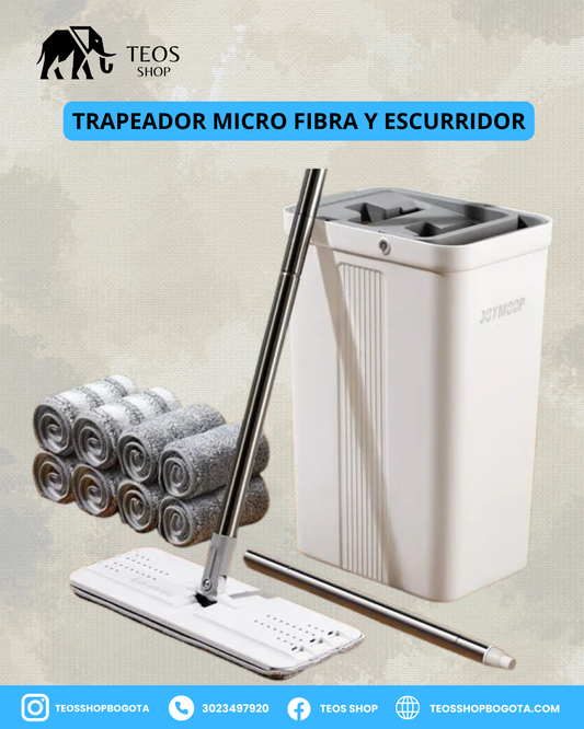 Trapeador micro fibra y escurridor