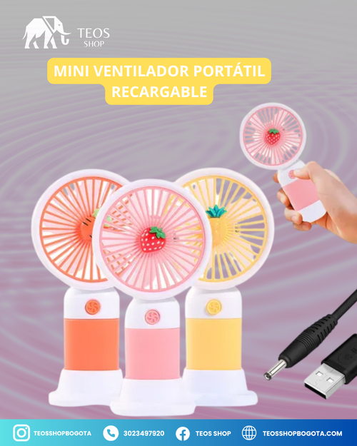 Mini ventilador portátil recargable