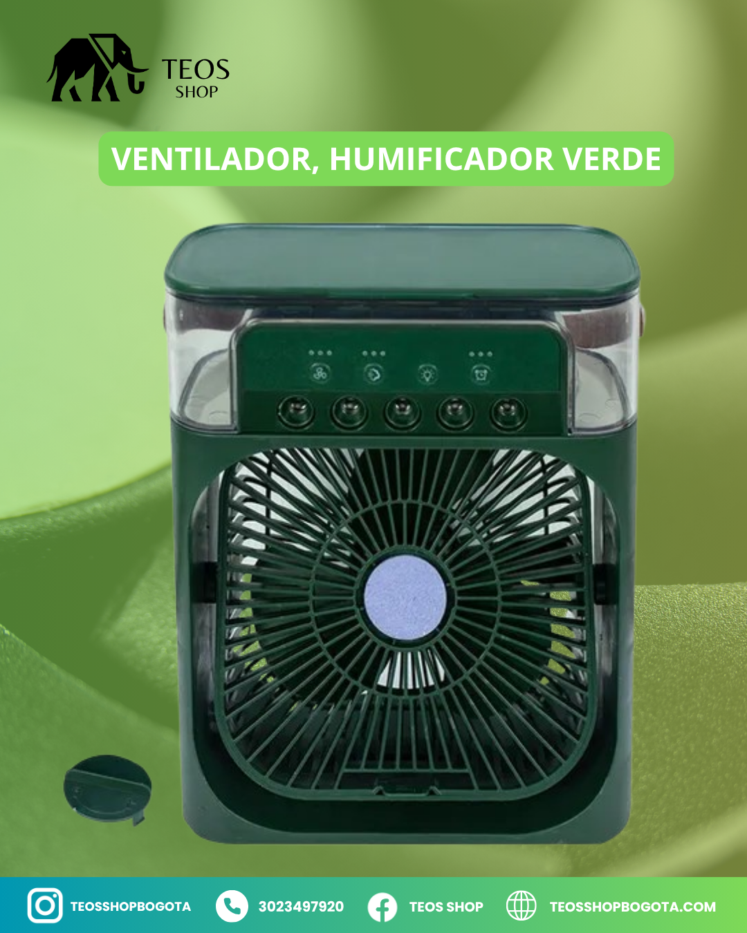 Ventilador Humificador verde