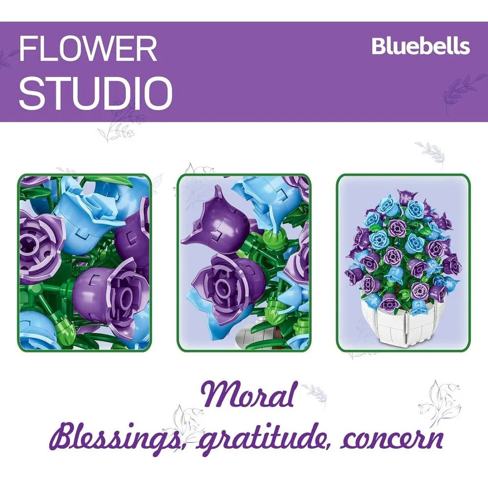 Ramo de Rosas en Bloques – Flower Studio (528 piezas)