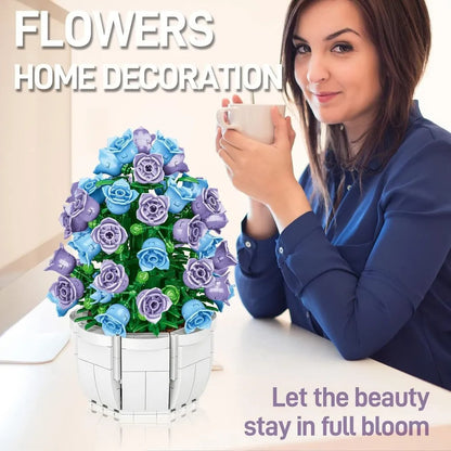 Ramo de Rosas en Bloques – Flower Studio (528 piezas)