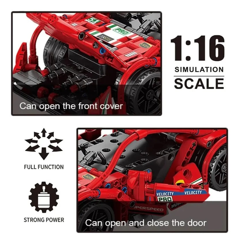 Carro Deportivo de Bloques – Modelo Racing (Set de Construcción)