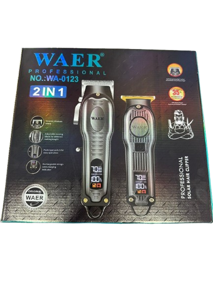 WAER Profesional 2 en 1 – Corte & Detalle 0123