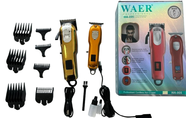 Máquina WAER Profesional WA-005 Dorada 2 en 1 – Corte + Detalle