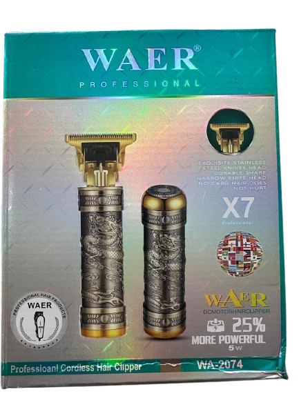 🐉 Máquina WAER Profesional WA-2074 X7 Dragon Edition – Corte + Afeitadora