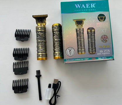 🐉 Máquina WAER Profesional WA-2074 X7 Dragon Edition – Corte + Afeitadora