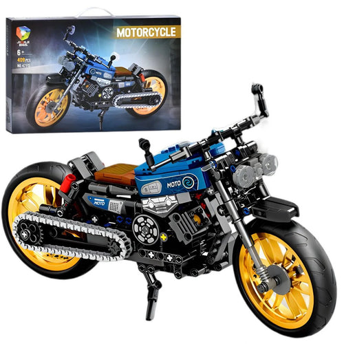 Moto de Bloques Motorcycle – 409 Piezas (Tipo LEGO Technic)