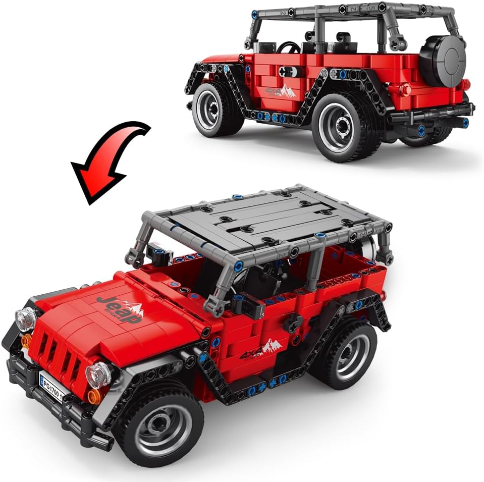 Jeep 4x4 RC de Bloques – Tipo LEGO Technic