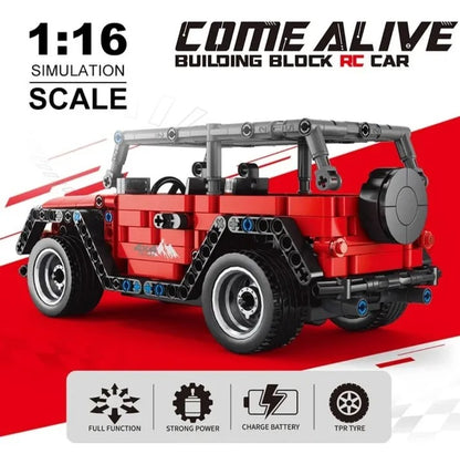 Jeep 4x4 RC de Bloques – Tipo LEGO Technic