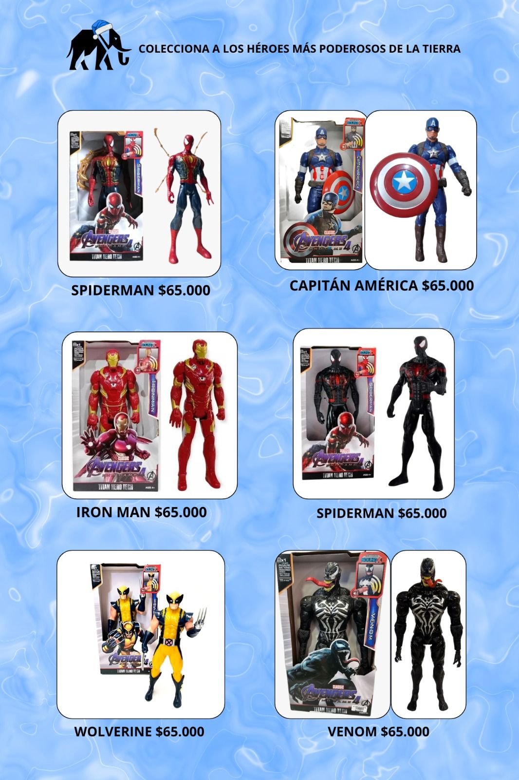 🦸‍♂️ Muñecos Avengers y DC Titan Hero – 30 cm