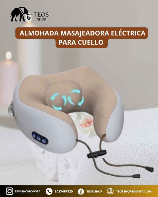 Almohada masajeadora eléctrica para cuello