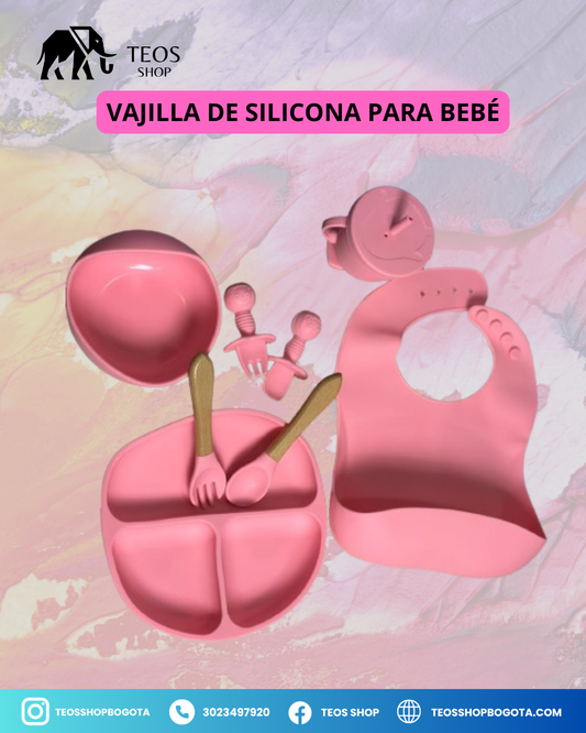 Vajilla de silicona para bebé