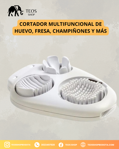 Cortador multifuncional de huevo, fresa, champiñones y más