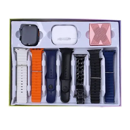Combo i-740 Ultra 3 Suit (Smartwatch + Audífonos + Mini Parlante + Correas)