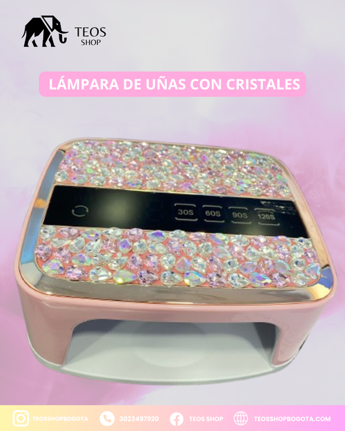Lámpara de uñas con cristales