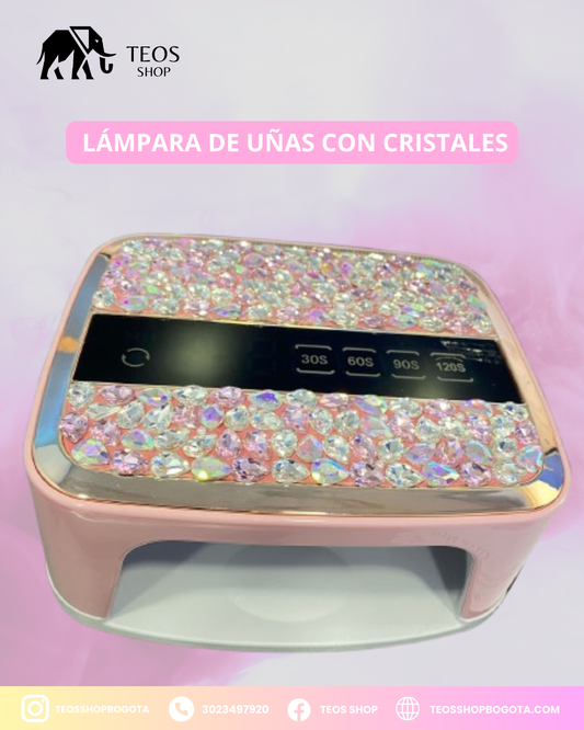 Lámpara de uñas con cristales