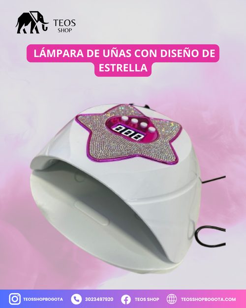 Lámpara de uñas con diseño de estrella