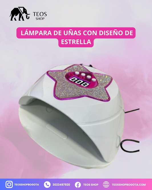 Lámpara de uñas con diseño de estrella