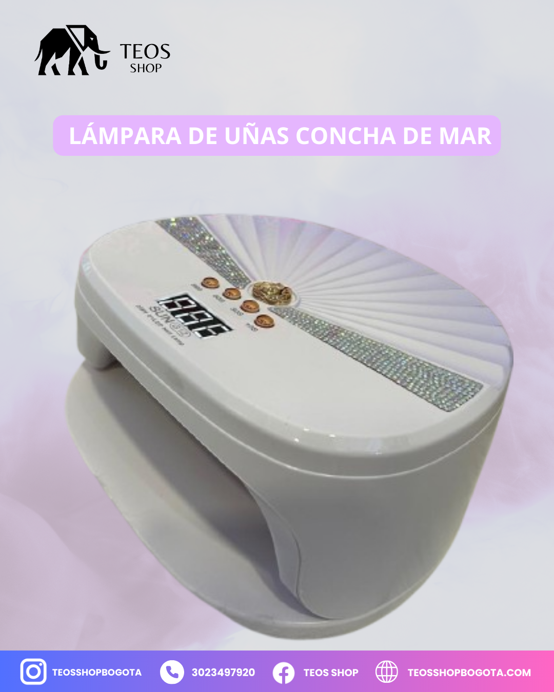 Lámpara de uñas concha de mar