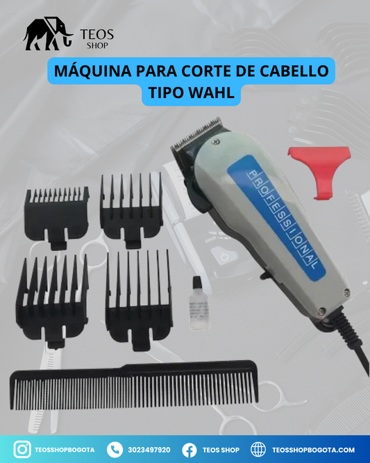 Máquina para Corte de Cabello Tipo Wahl