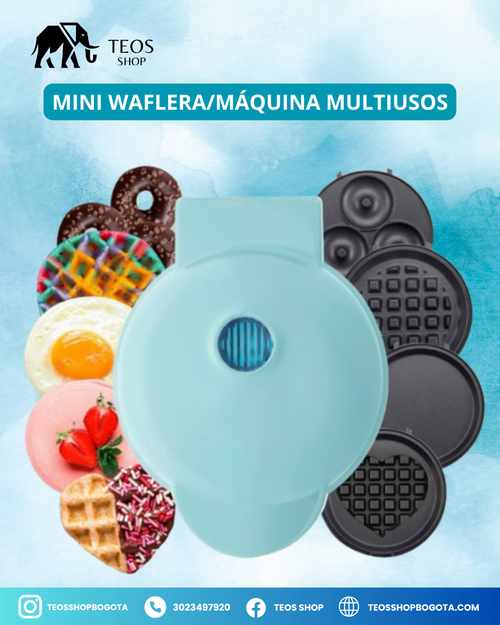 Mini waflera/máquina multiusos
