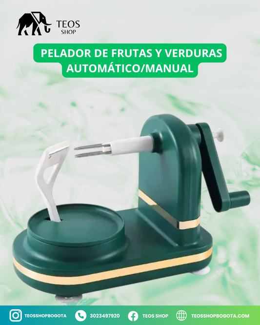 Pelador de frutas y verduras automático/manual