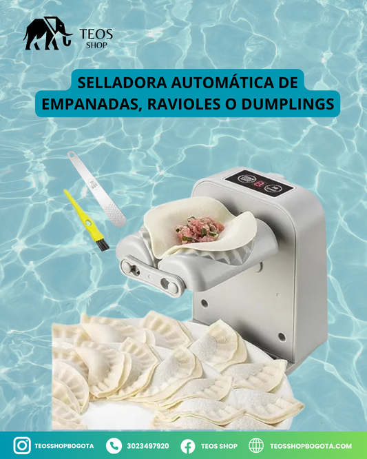 Selladora automática de empanadas, ravioles o dumplings