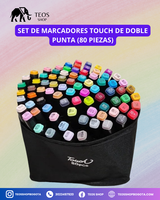 Set de marcadores Touch de doble punta (80 piezas)